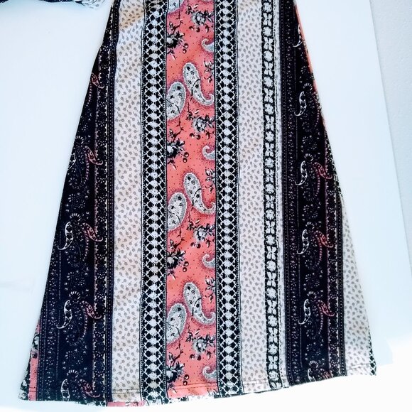 Set of Bohemian Bell bottoms Flare Leggings with matching wrap top Size Large - Picture 9 of 15